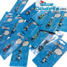 Plastic Schlumpf Anhänger: 32 Schlump (+/- 2,5 cm)