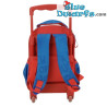 Pitufo Filósofo y Pitufo - Mochila escolar de Los Pitufos con ruedas - Vuelta al cole con Los Pitufos - 30 cm