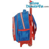 Pitufo Filósofo y Pitufo - Mochila escolar de Los Pitufos con ruedas - Vuelta al cole con Los Pitufos - 30 cm