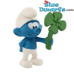 20797: Smurf with four-leaf clover (2017) - Schleich - 5,5cm