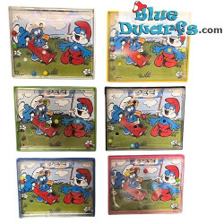 Mini gioco dei puffi - con mini palline - PEZ - 6 pezzi - 9x7cm