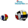 Éléphants - Ménagerie Géométrique Figurine - Piet Mondrian - Parastone - +/- 4,6 cm