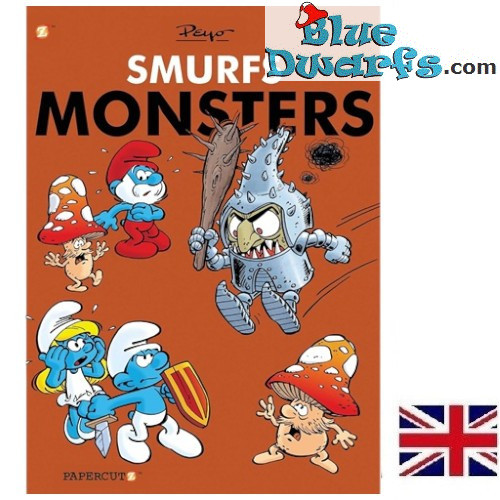 Die Schlümpfe Buch - Smurfs Monsters - Englische Sprache - 48 Seiten