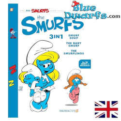Livre Les Schtroumpfs - Les Schtroumpfs 3-en-1- En anglais - Relié - 160 pages