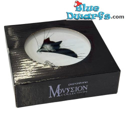 4x Sottobicchieri Gatto Dubout - Supporto in Metallo - Antigraffio - Parastone - 10 cm