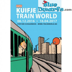 Cartolina Tintin - Tintin a Train World - Tintinimaginatio - 12,5x17,5 cm
