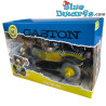 Gaston Lagaffe dans sa voiture Taxi Fiat 509 - Figurine tirelire - Plastoy - 15 cm