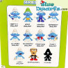 10x Set de Figuritas de Pitufos Collector Mates - Serie Dos - Figuras Raras de Los Pitufos - +/- 9cm