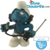 20143: CB Radio Smurf (zwart apparatuur/ lange antenne) - Schleich - 5,5cm - Zeer goede conditie