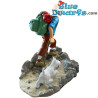 Tintin randonneur avec Milou - Statue en résine - Tintinimaginatio - 28 cm