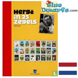 Livre Hergé en 25 Timbres - Édition Limitée - Néerlandais - Tintinimaginatio - 30,5x23 cm