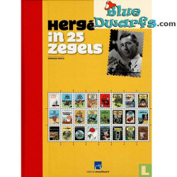 Hergé in 25 Briefmarken Buch - Limitierte Ausgabe - Niederländisch - Tintinimaginatio - 30,5x23 cm
