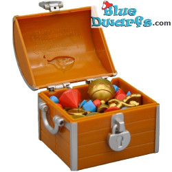 Kapitein Sharky met Schatkist - Figuren Set - Bullyland - 6 x 8 cm
