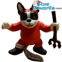 Bulldog Francés diablo con tridente - Figurita de perro - Bullyland - +/- 7cm