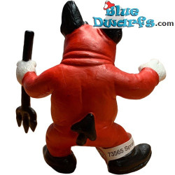 Franse Bulldog duivel met drietand - Hondenfiguurtje - Bullyland - +/- 7cm