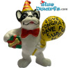 Bouledogue Français avec ballon d’anniversaire - Figurine de chien - Bullyland - +/- 7cm