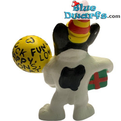 Bouledogue Français avec ballon d’anniversaire - Figurine de chien - Bullyland - +/- 7cm