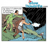 Alonzo Perez con una pistola in mano - Collezione di Figure in Resina di Tintin - N. 42257 - 12 cm