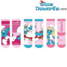 Pack de 3 Calcetines de los Pitufos - Calcetines Infantiles de los Pitufos - Merchandising de los Pitufos - Talla 23/26