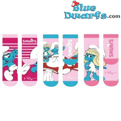 Pack de 3 Calcetines de los Pitufos - Calcetines Infantiles de los Pitufos - Merchandising de los Pitufos - Talla 27/30