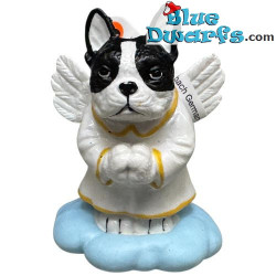 Bulldog Francés disfrazado de ángel - Figurita de perro - Bullyland - +/- 7cm