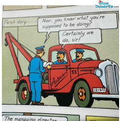 The red recovery truck with Thomson and Thompson - Chevrolet pick up truck  -1934 - Tintin Car - Scale 1/24 - No. 33
