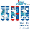 Lot de 3 Paires de Chaussettes Les Schtroumpfs - Chaussettes Enfant Schtroumpfs - Produits Dérivés Schtroumpfs - Taille 23/26