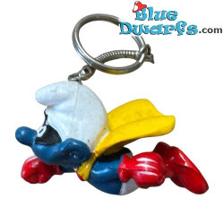 20127: Puffo Superman - Anello portachiavi - Schleich - 5,5cm