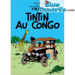 Álbum de Tintín: Tintin au Congo – Póster de Tintín – Tintinimaginatio – 50 x 70 cm
