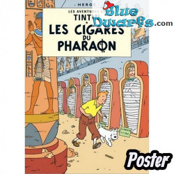 Álbum de Tintín: Los cigarros del faraón – Póster de Tintín – Tintinimaginatio – 50 x 70 cm