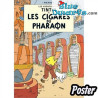 Album de Tintin: Les cigares du pharaon – Affiche Tintin – Tintinimaginatio – 50 x 70 cm