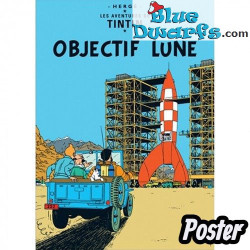 Reiseziel Mond – Tim Poster – Tintinimaginatio – 50 x 70 cm