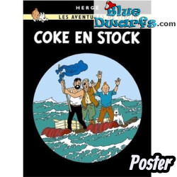 Album di Tintin: Coca a Volontà – Poster di Tintin – Tintinimaginatio – 50 x 70 cm