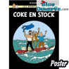 Album de Tintin: Coke en Stock – Affiche Tintin – Tintinimaginatio – 50 x 70 cm