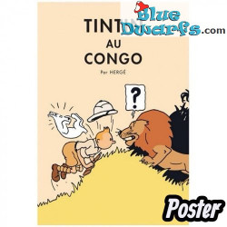 Tim-und-Struppi-Album: Tintin au Congo – Tim Poster – Tintinimaginatio – 50 x 70 cm
