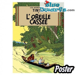 Tim-und-Struppi-Album: L'oreille cassée – Tim Poster – Tintinimaginatio – 50 x 70 cm