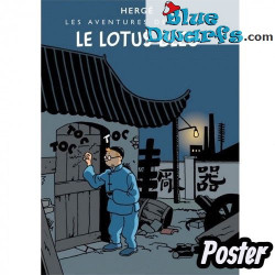 Le Lotus bleu - Tintin Poster - Tintinimaginatio - 50 x 70 cm