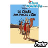 Le crabe aux pinces d'or - Tintin Poster - Tintinimaginatio - 50 x 70 cm