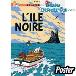 Tim-und-Struppi-Album: L'île noire – Tim Poster – Tintinimaginatio – 50 x 70 cm