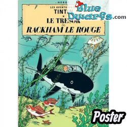 Album de Tintin: Le trésor de Rackham le Rouge – Affiche Tintin – Tintinimaginatio – 50 x 70 cm