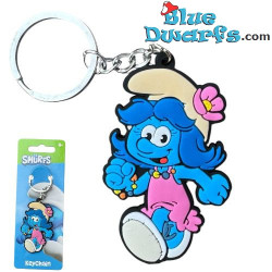 Smurfblossom smurfette - The Smurfs keyring - 6 cm
