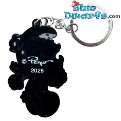 Smurfbloesem smurfin - De Smurfen sleutelhanger - 6 cm