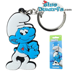 Hefty Smurf with Tattoo - The Smurfs keyring - 6 cm
