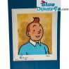 Pequeño busto de Tintin - Figura de plástico de Tintín - Moulinsart (2017) - 7,5 cm