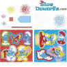 Set Creativo Adesivi con Diamanti dei Puffi - Adesivi dei Puffi - Totum - 9 Pezzi