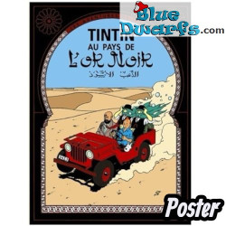 Tim-und-Struppi-Album: Tintin au pays de l'or noir – Tim Poster – Tintinimaginatio – 50 x 70 cm
