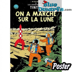Album de Tintin: On a marché sur la lune – Affiche Tintin – Tintinimaginatio – 50 x 70 cm