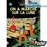 Tim-und-Struppi-Album: On a marché sur la lune – Tim Poster – Tintinimaginatio – 50 x 70 cm