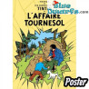 Album de Tintin: L'affaire Tournesol – Affiche Tintin – Tintinimaginatio – 50 x 70 cm