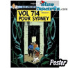 Album de Tintin: Vol 714 pour Sydney – Affiche Tintin – Tintinimaginatio – 50 x 70 cm